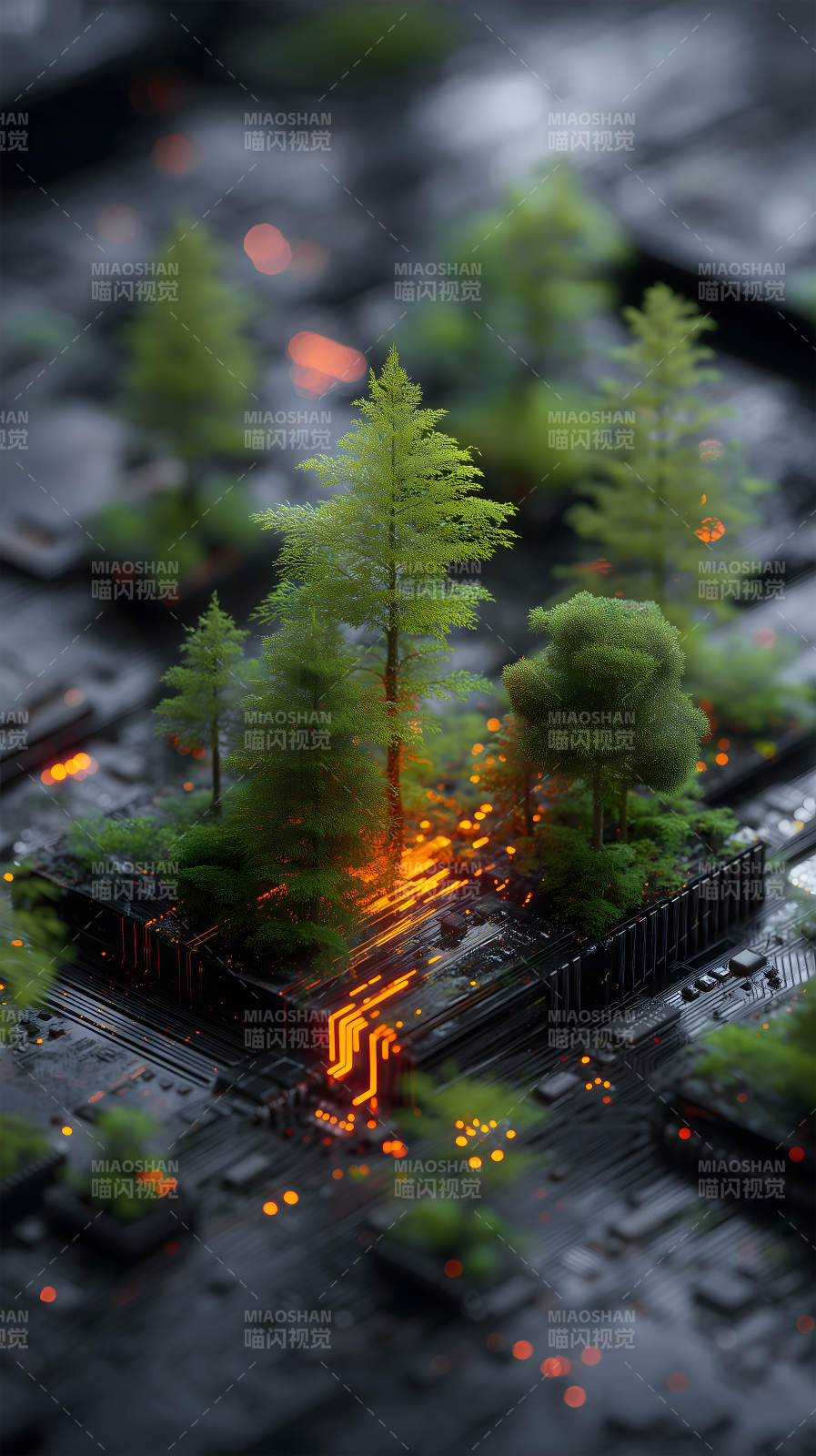 森林科技共生之景-圖片
