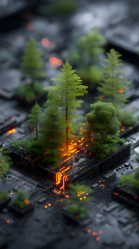 森林科技共生之景-圖片