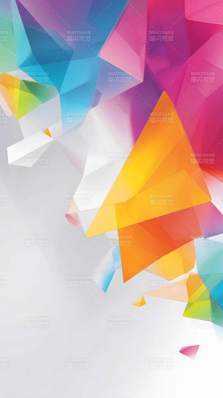 多彩幾何抽象圖形藝術(shù)-圖片