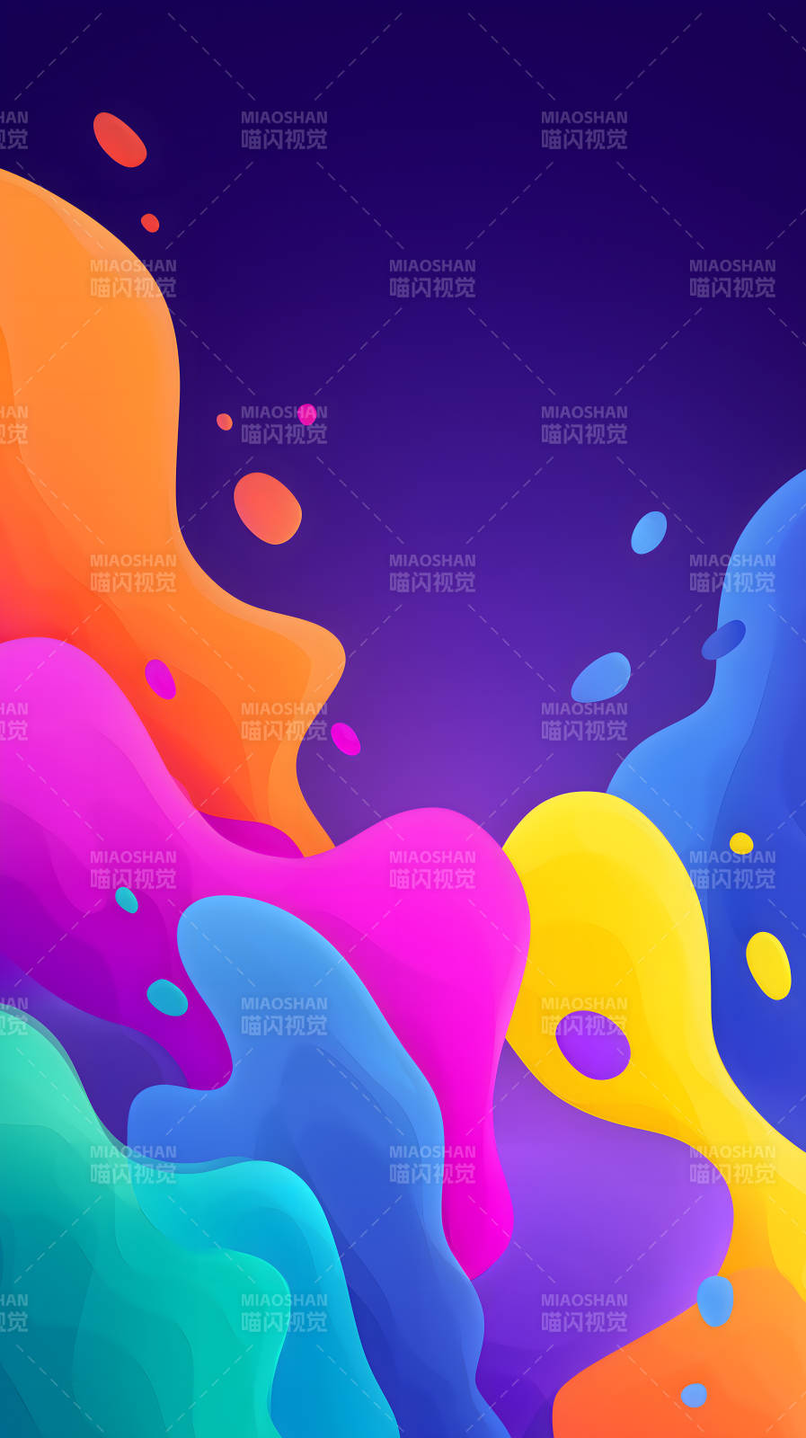 多彩抽象流動背景-圖片