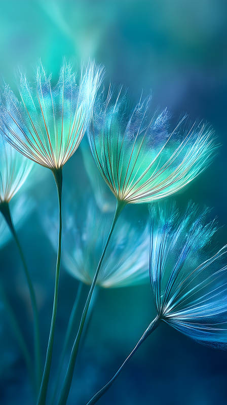 蒲公英梦幻蓝调-图片