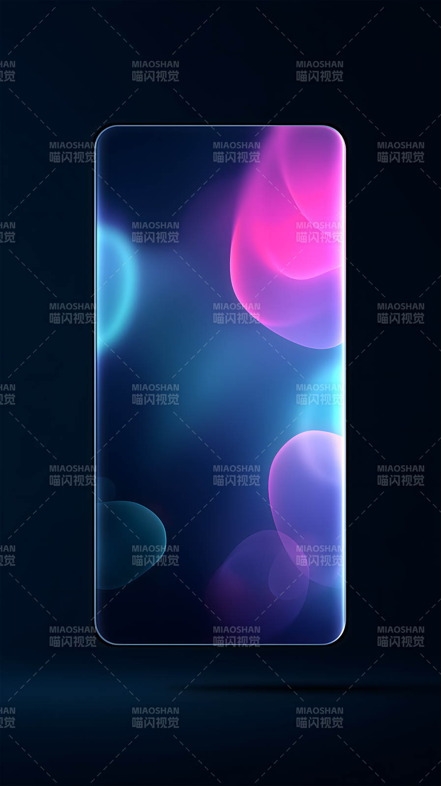 手机屏幕光影背景-图片