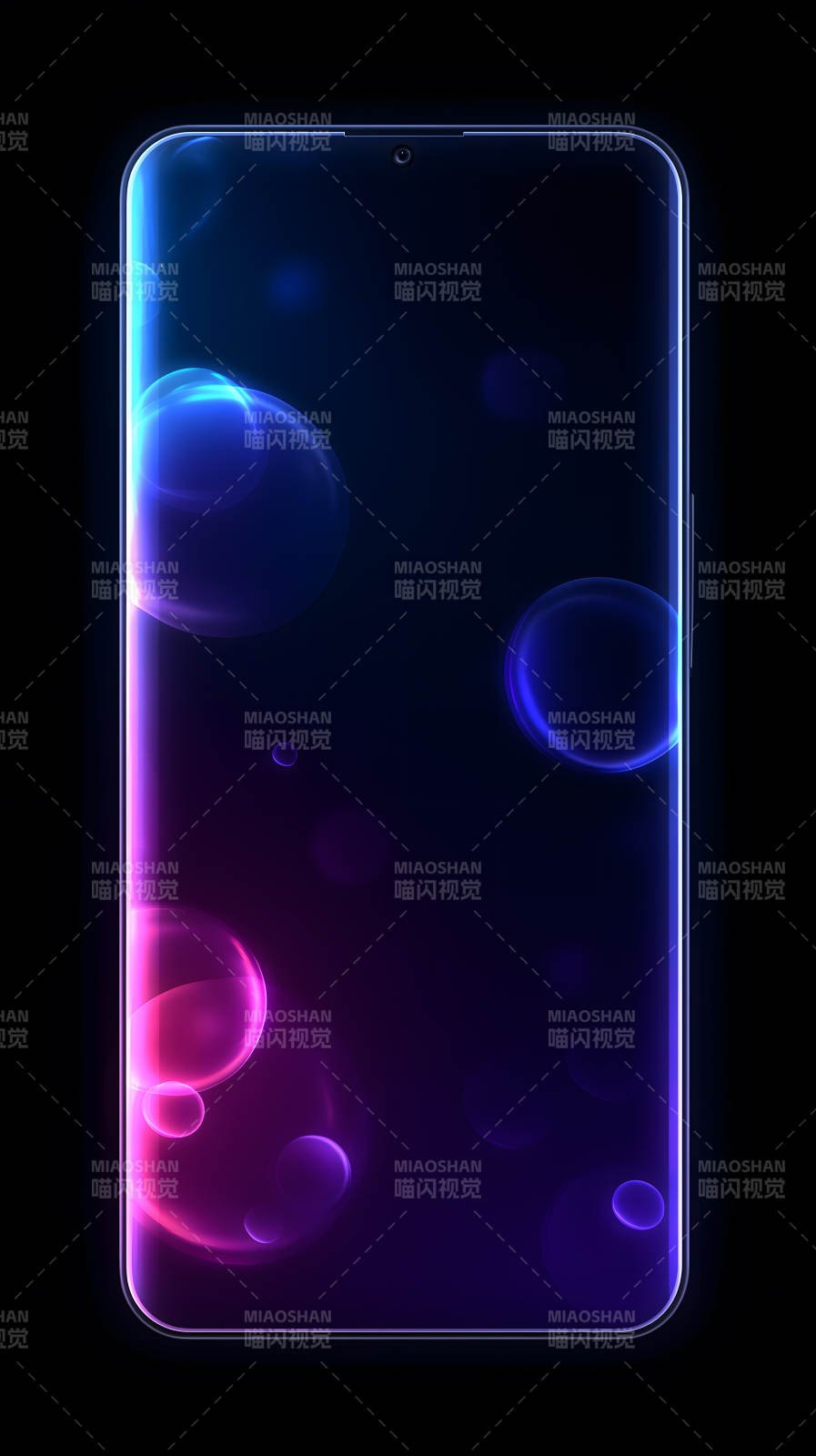 手机炫彩壁纸科技感-图片