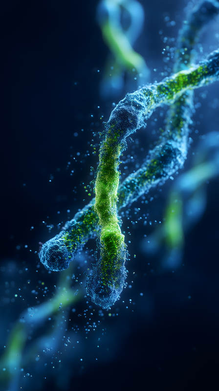 DNA結(jié)構(gòu)發(fā)光微觀世界-圖片