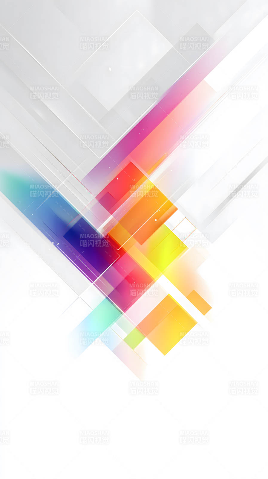 彩色幾何圖形設計-圖片