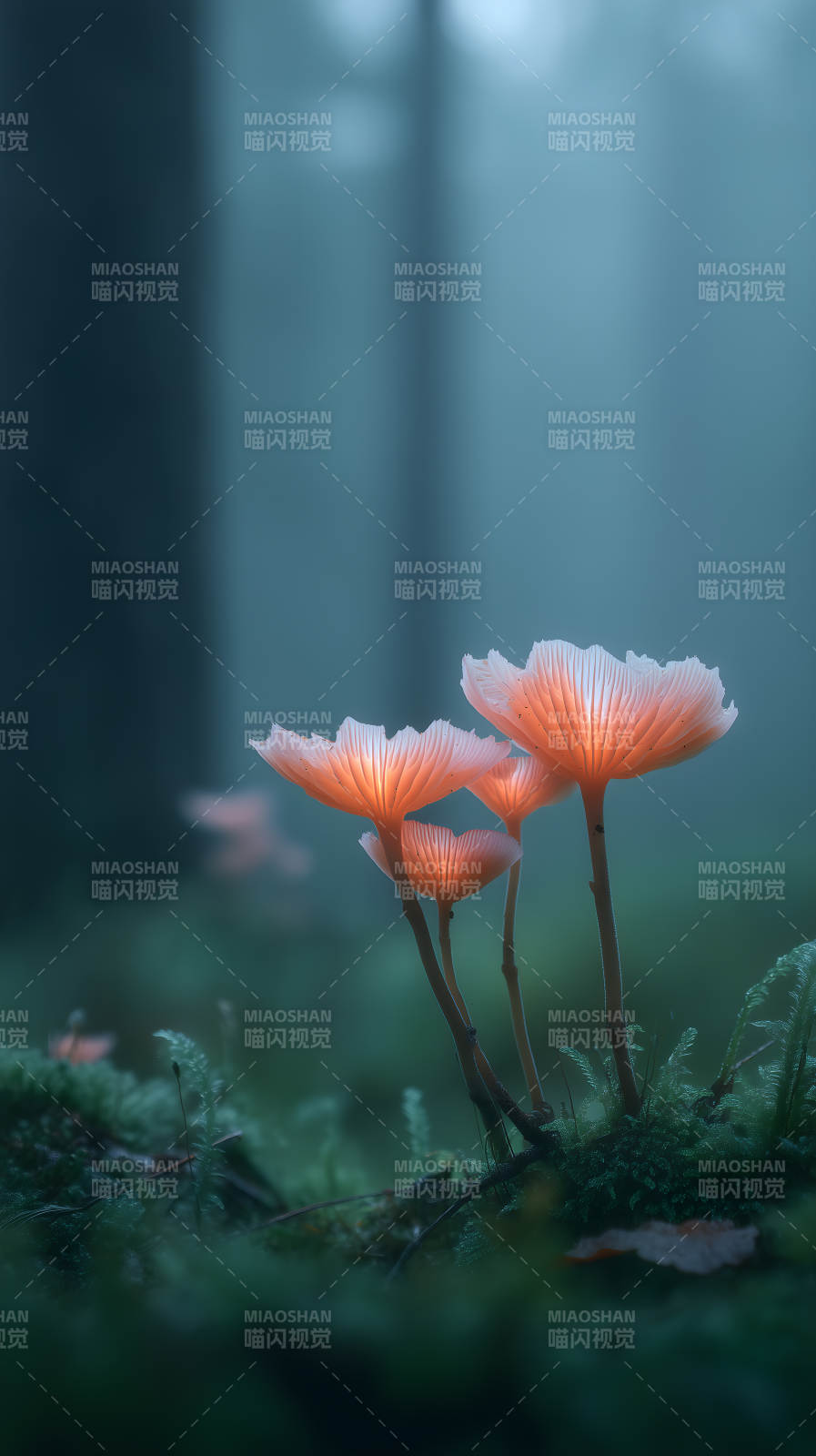 发光蘑菇森林-图片