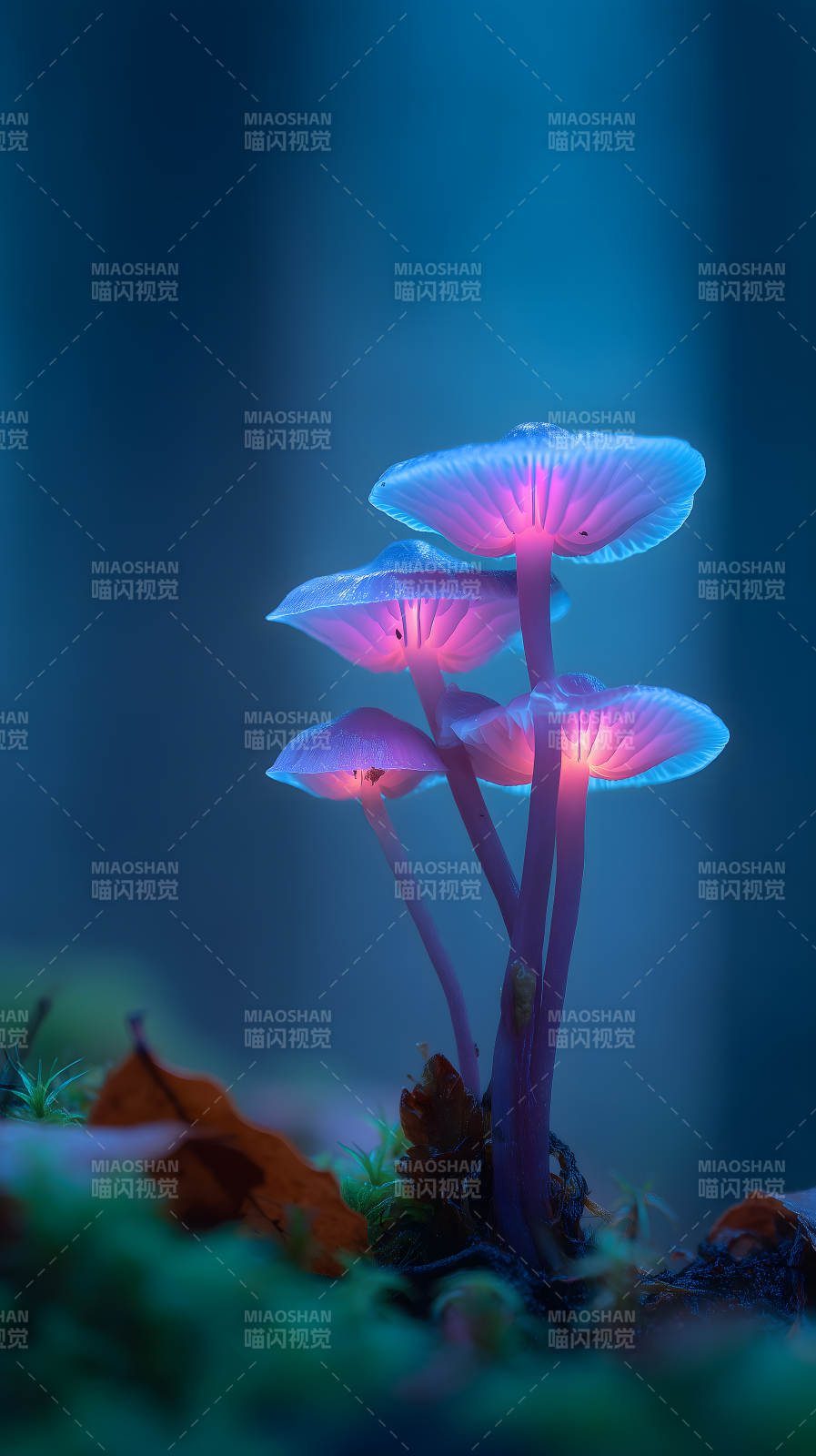 发光蘑菇仙境-图片