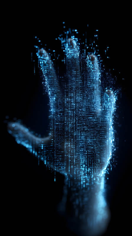 科技手掌數據化-圖片