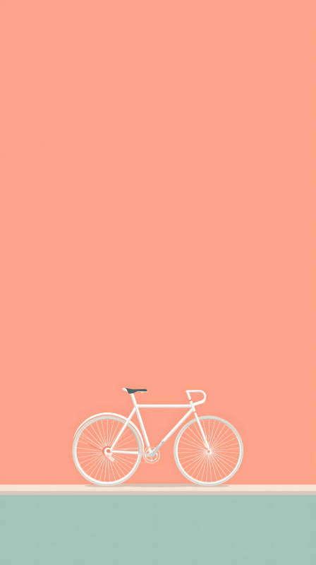 簡潔單車清新背景-圖片