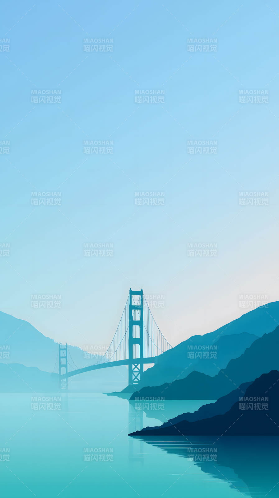 蓝桥山水一色-图片