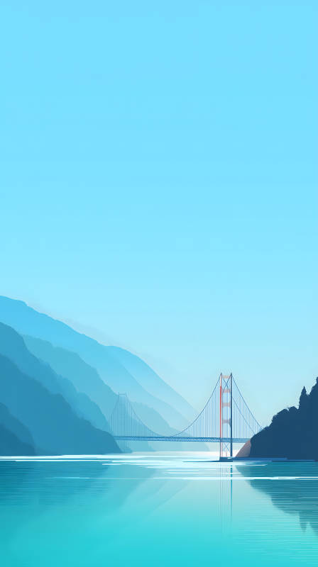 金門大橋水天一色-圖片