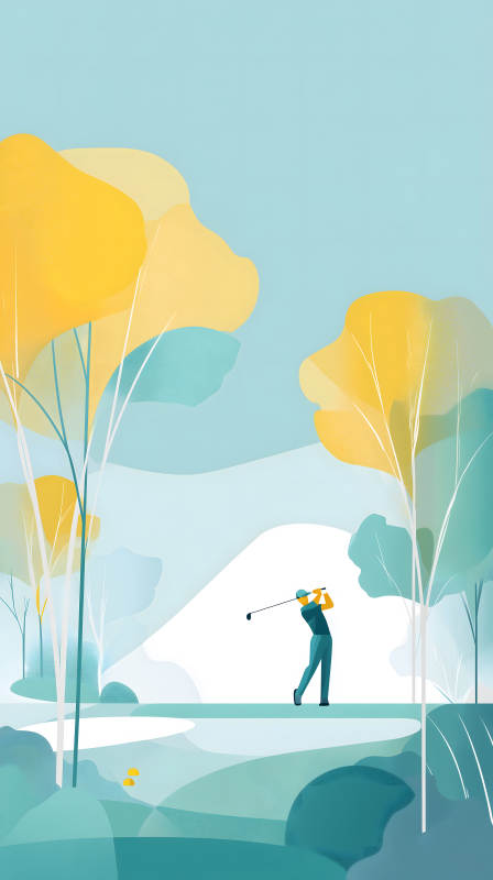 高尔夫球手挥杆-图片