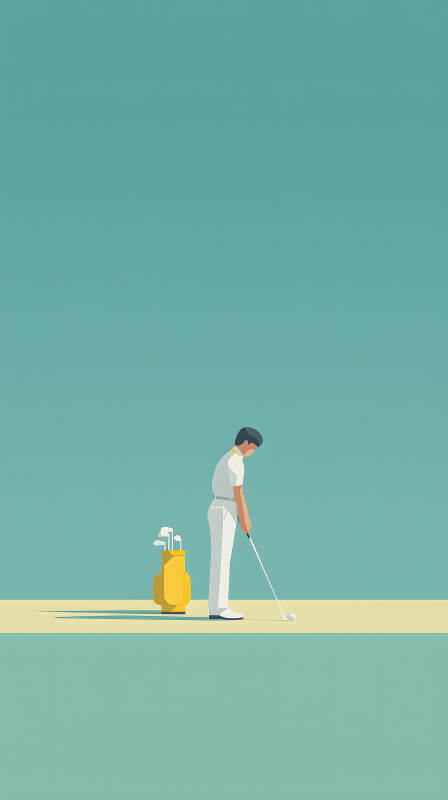 高尔夫球手挥杆-图片