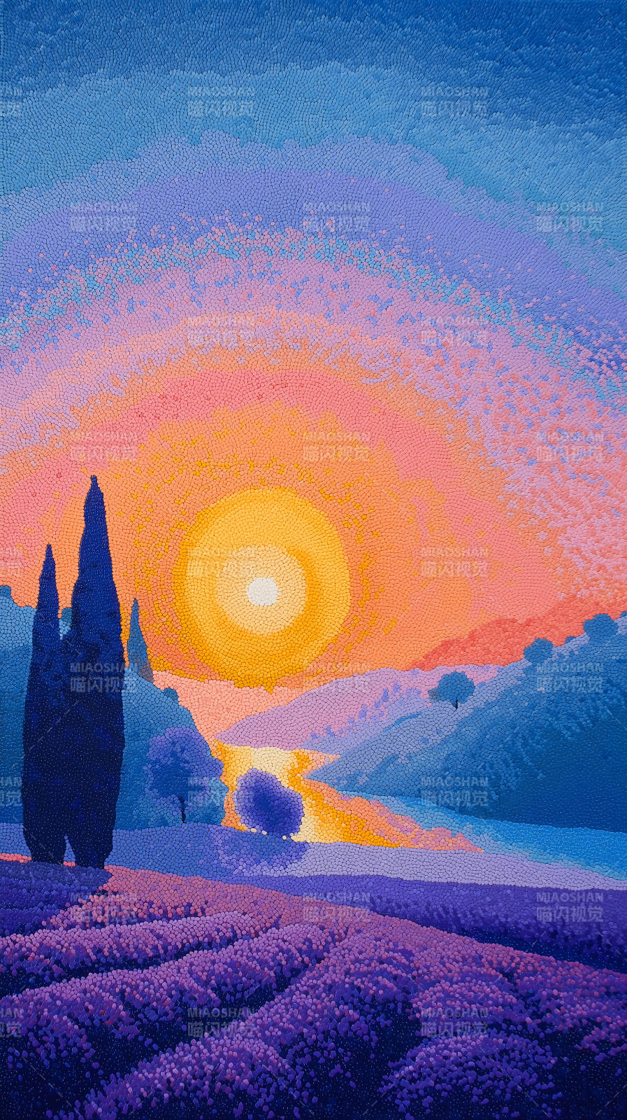 普罗旺斯夕阳美景-图片