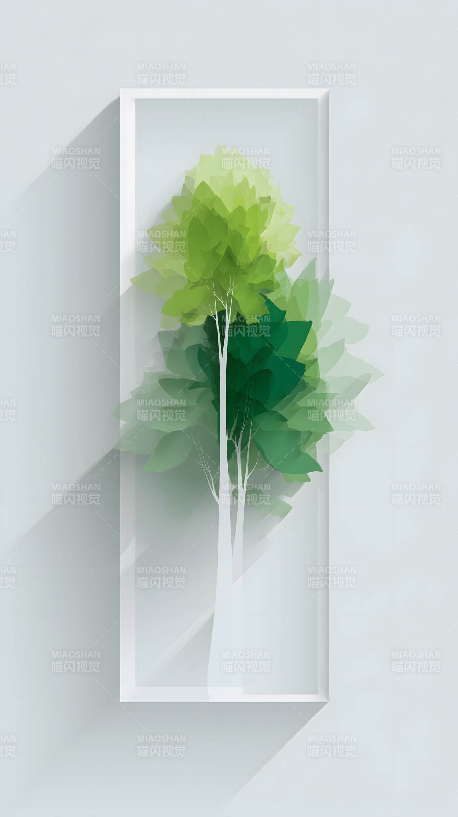 樹木在框架中-圖片