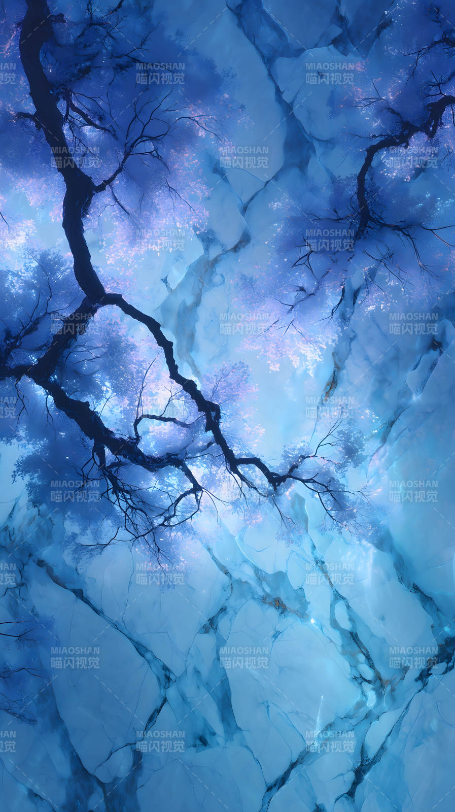 藍調樹影夢境-圖片