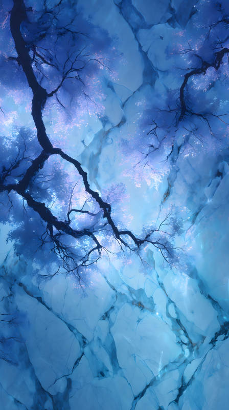 藍調樹影夢境-圖片