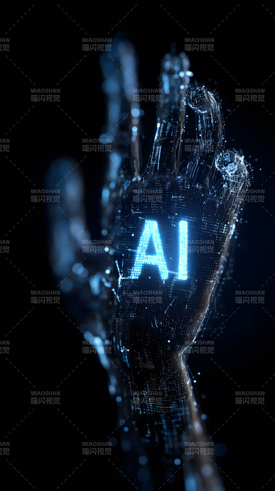 AI技術構筑的手-圖片
