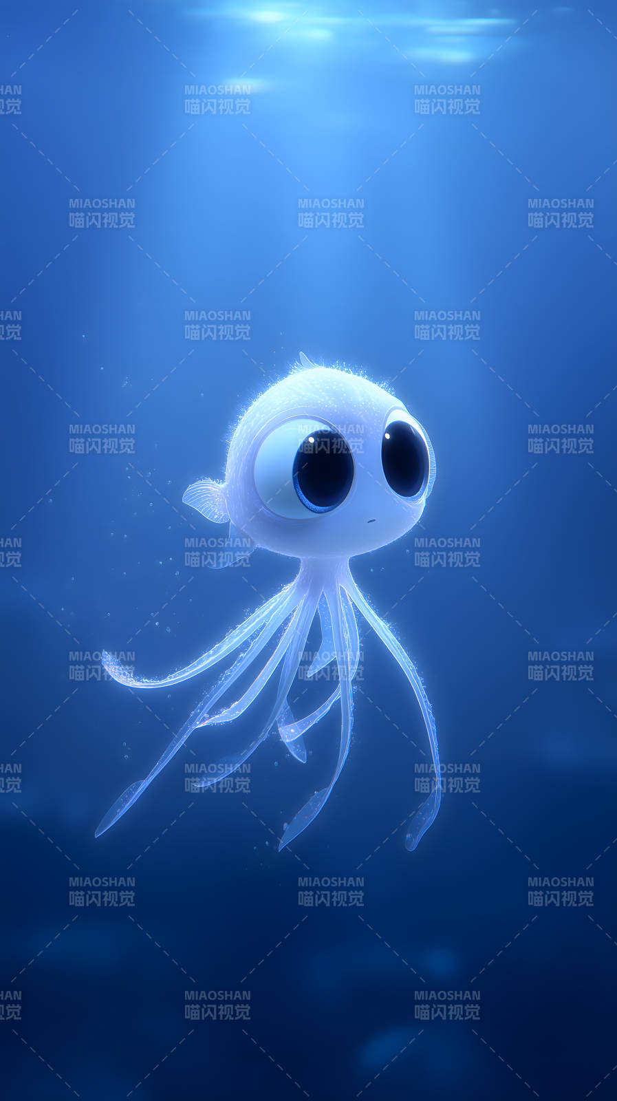 可爱水母海底世界-图片