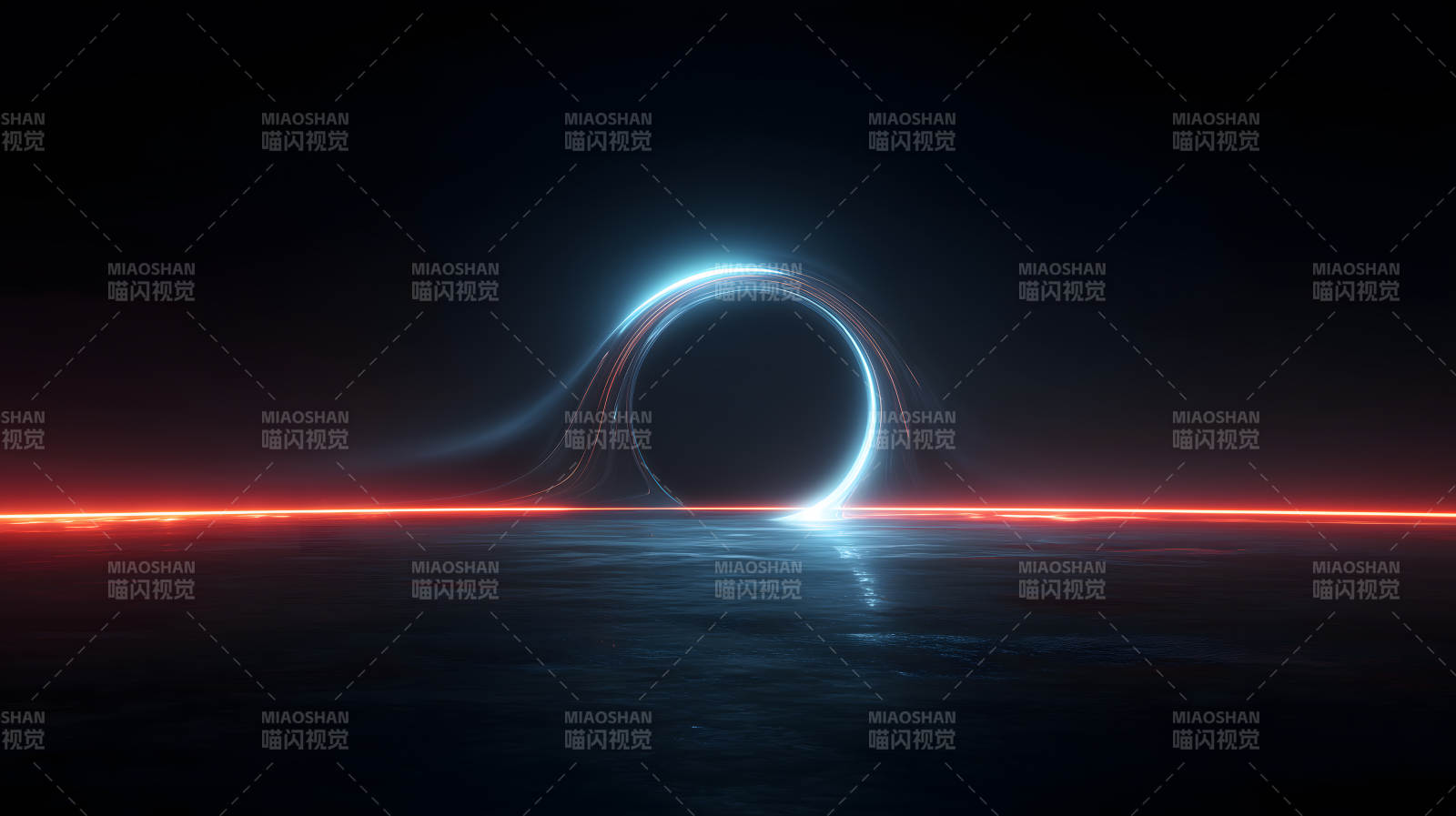 宇宙黑洞發光光線-圖片