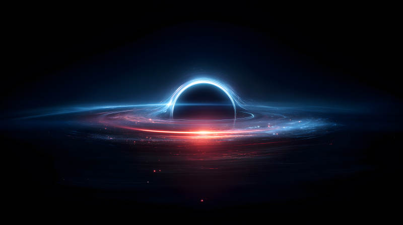 黑洞吞噬星云宇宙-圖片