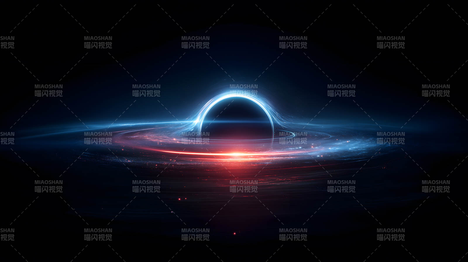 黑洞吞噬星云宇宙-圖片