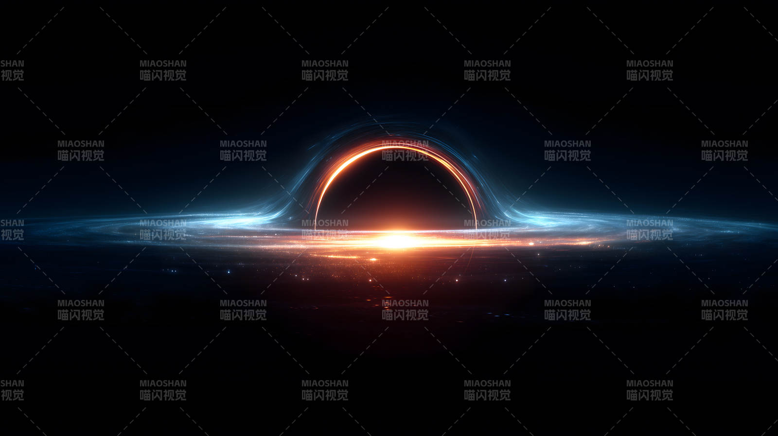 黑洞吞噬宇宙星光-圖片