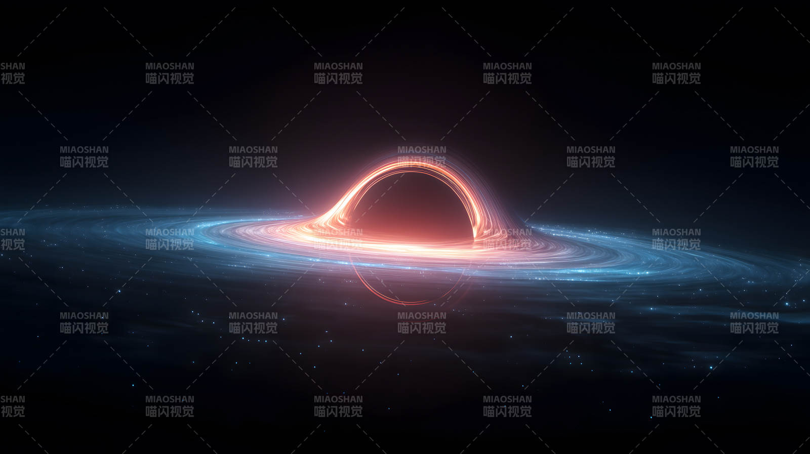 黑洞吞噬星云-圖片