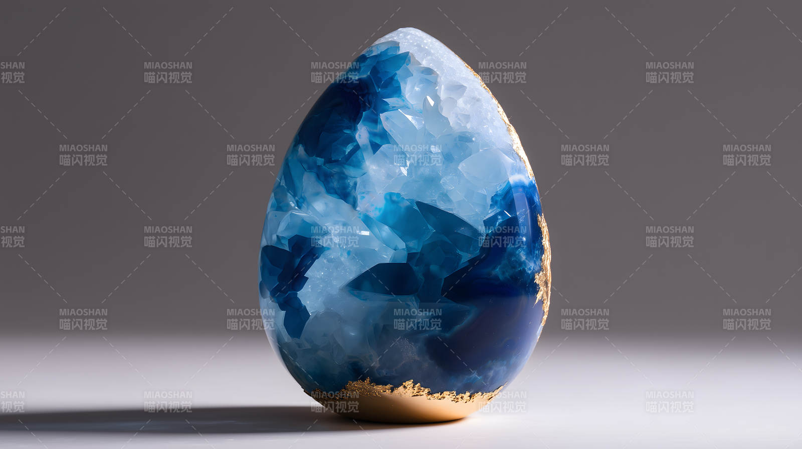 藍色水晶工藝品-圖片