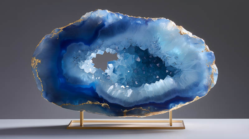 藍色寶石裝飾藝術-圖片