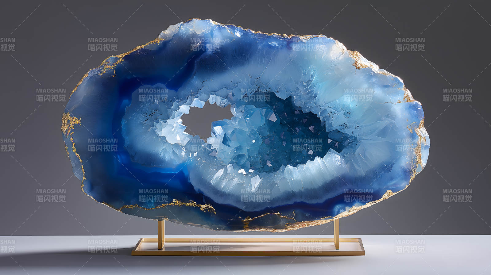 藍色寶石裝飾藝術-圖片