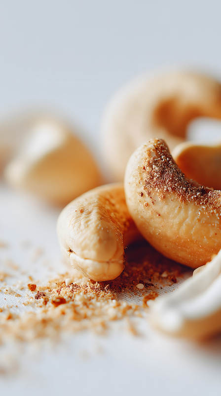 烤腰果特寫(xiě)細(xì)膩質(zhì)感-圖片