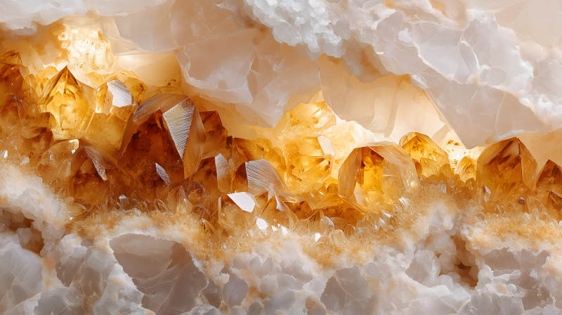 水晶洞穴光芒四射-圖片