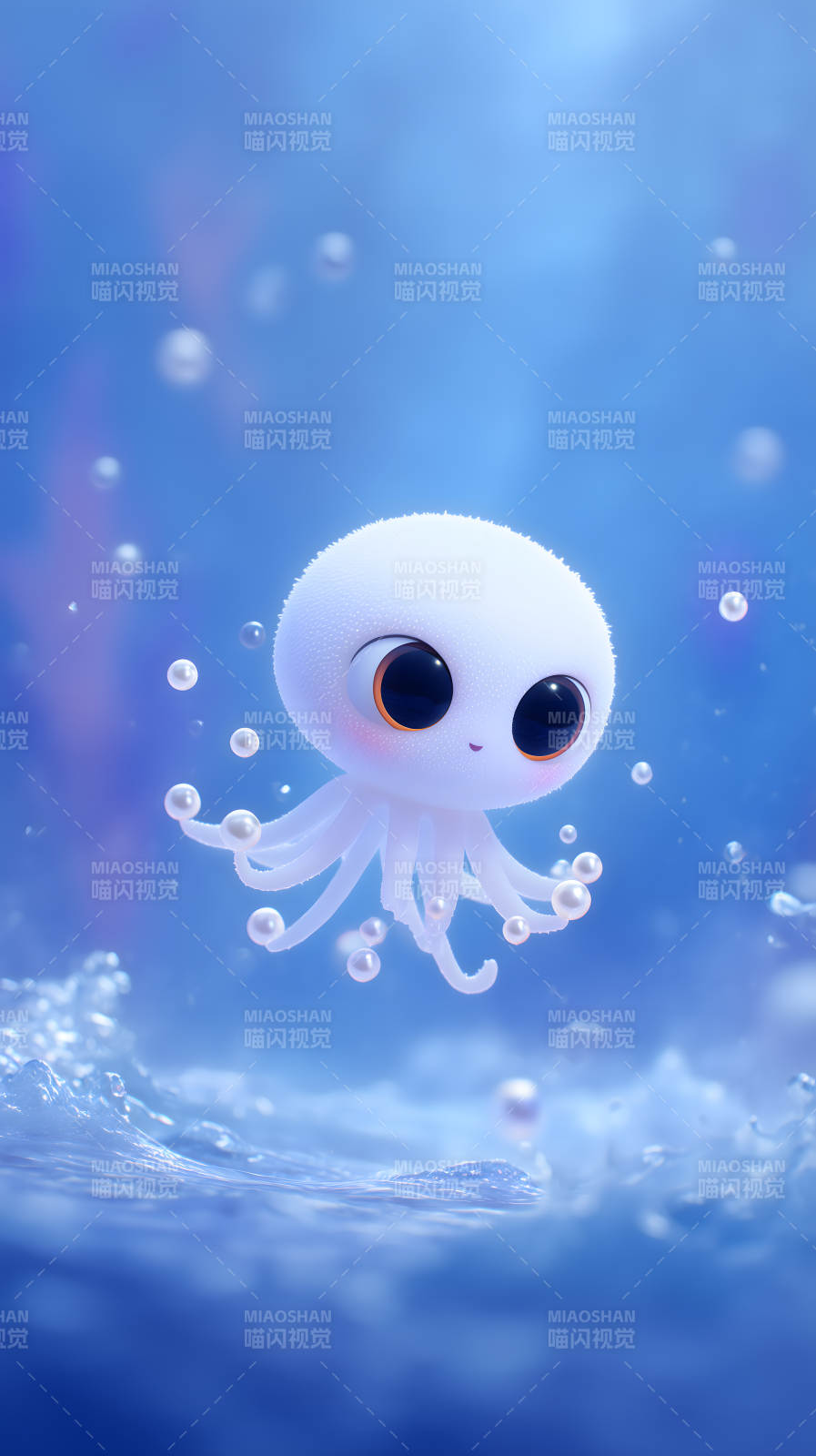 可愛小章魚海底世界-圖片