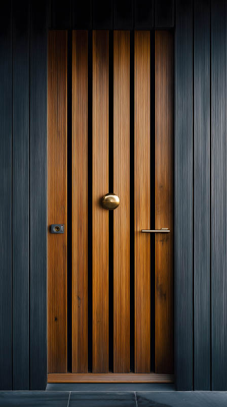 木質門設計精致簡約-圖片