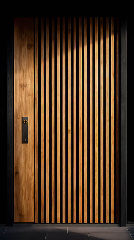 木質門設計紋理細節-圖片