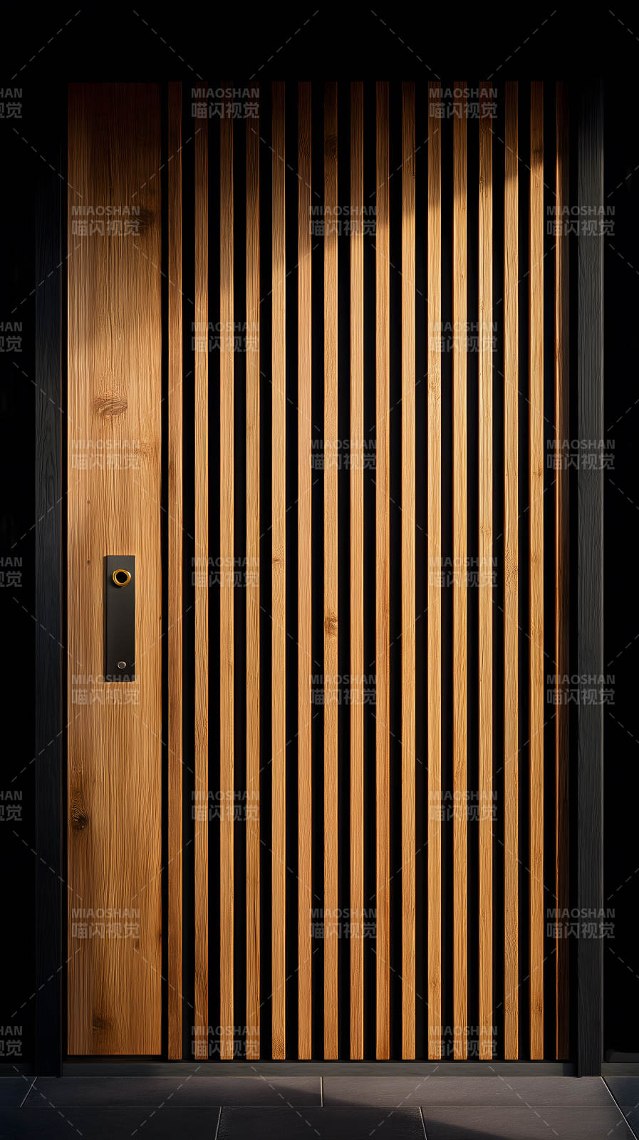 木質門設計紋理細節-圖片