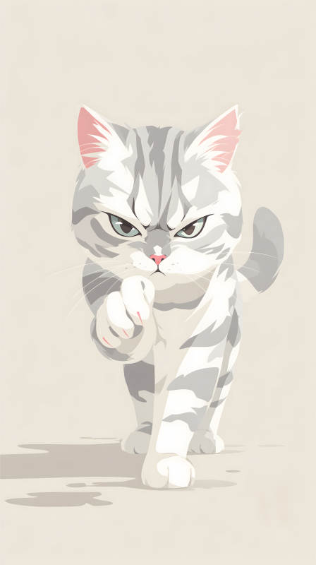 貓咪威嚴(yán)姿態(tài)-圖片