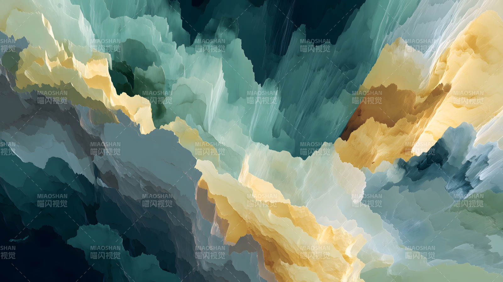 抽象山峦色彩渐变-图片