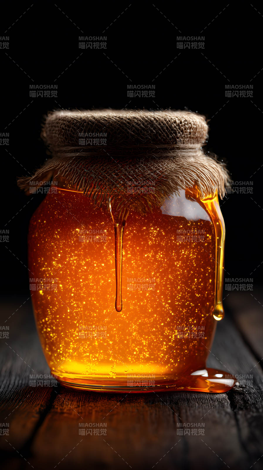 蜂蜜罐特寫(xiě)質(zhì)感十足-圖片