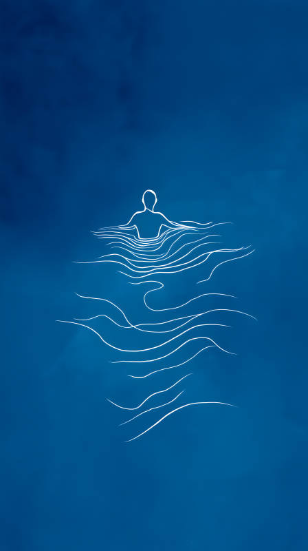 水中游泳的人-圖片