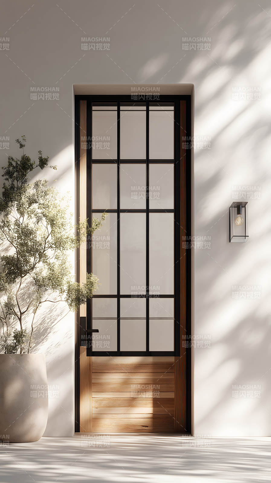 現代住宅入口設計簡約清新-圖片