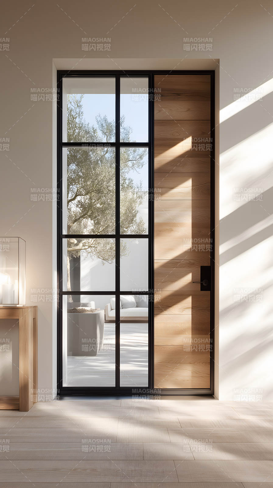 簡約風格的室內門設計-圖片