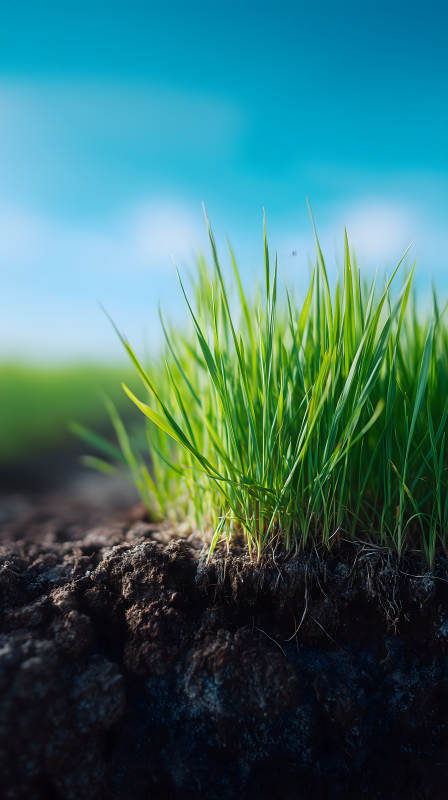 綠草藍(lán)天陽光明媚-圖片