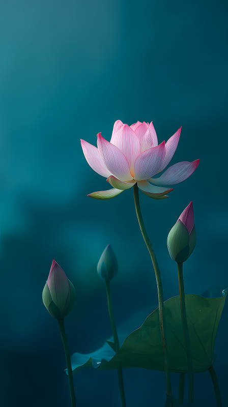 蓮花綻放生機(jī)盎然-圖片