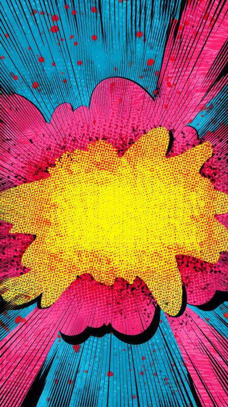 漫畫爆炸抽象設(shè)計(jì)-圖片