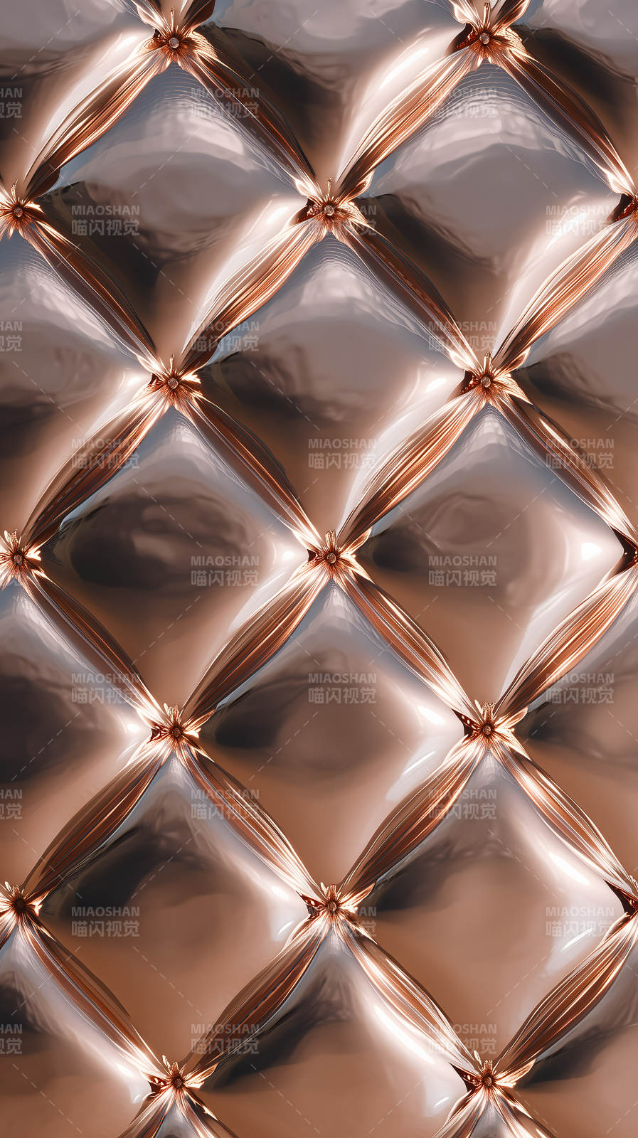 銅色菱形圖案紋理-圖片