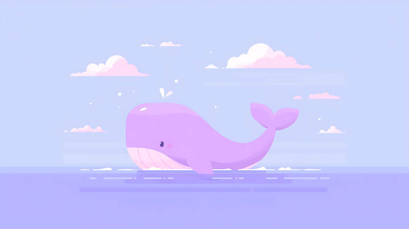 鯨魚在水面悠游-圖片