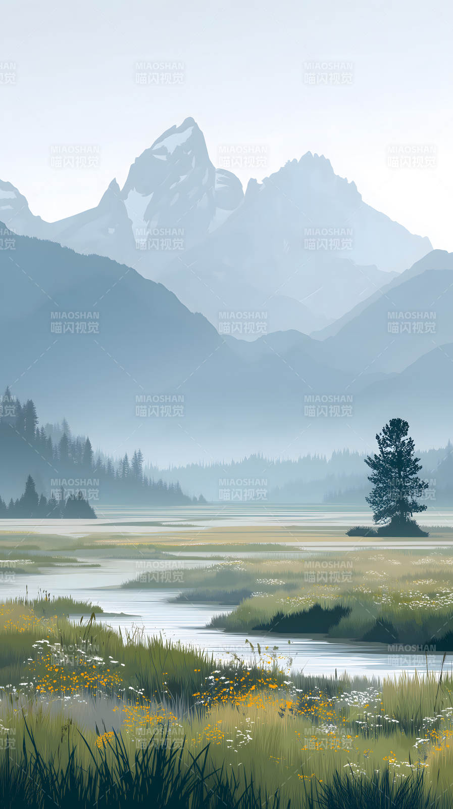 山河風景畫意盎然-圖片