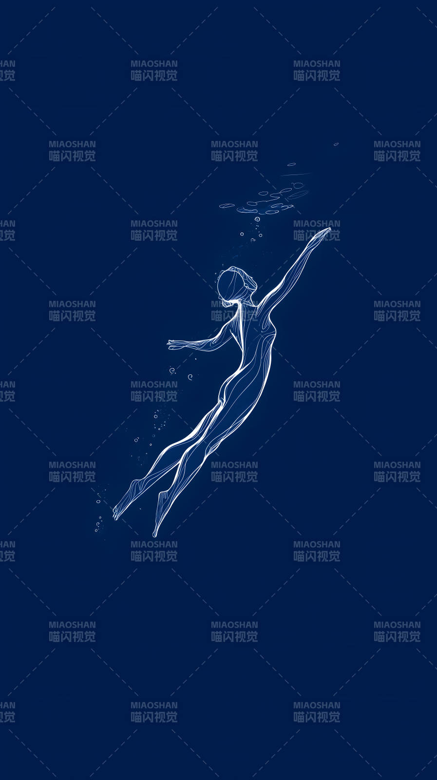 水中女子優(yōu)美姿態(tài)-圖片